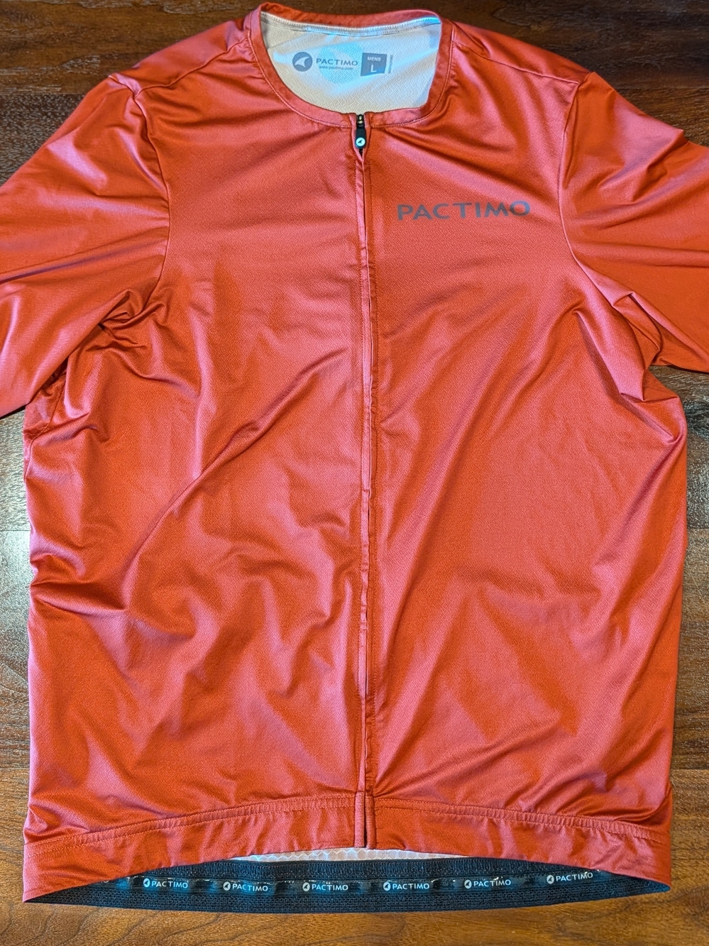 Pactimo Mens Summit Cycling Jersey in Coral Red